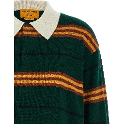 Bicolor Cashmere Polo Shirt