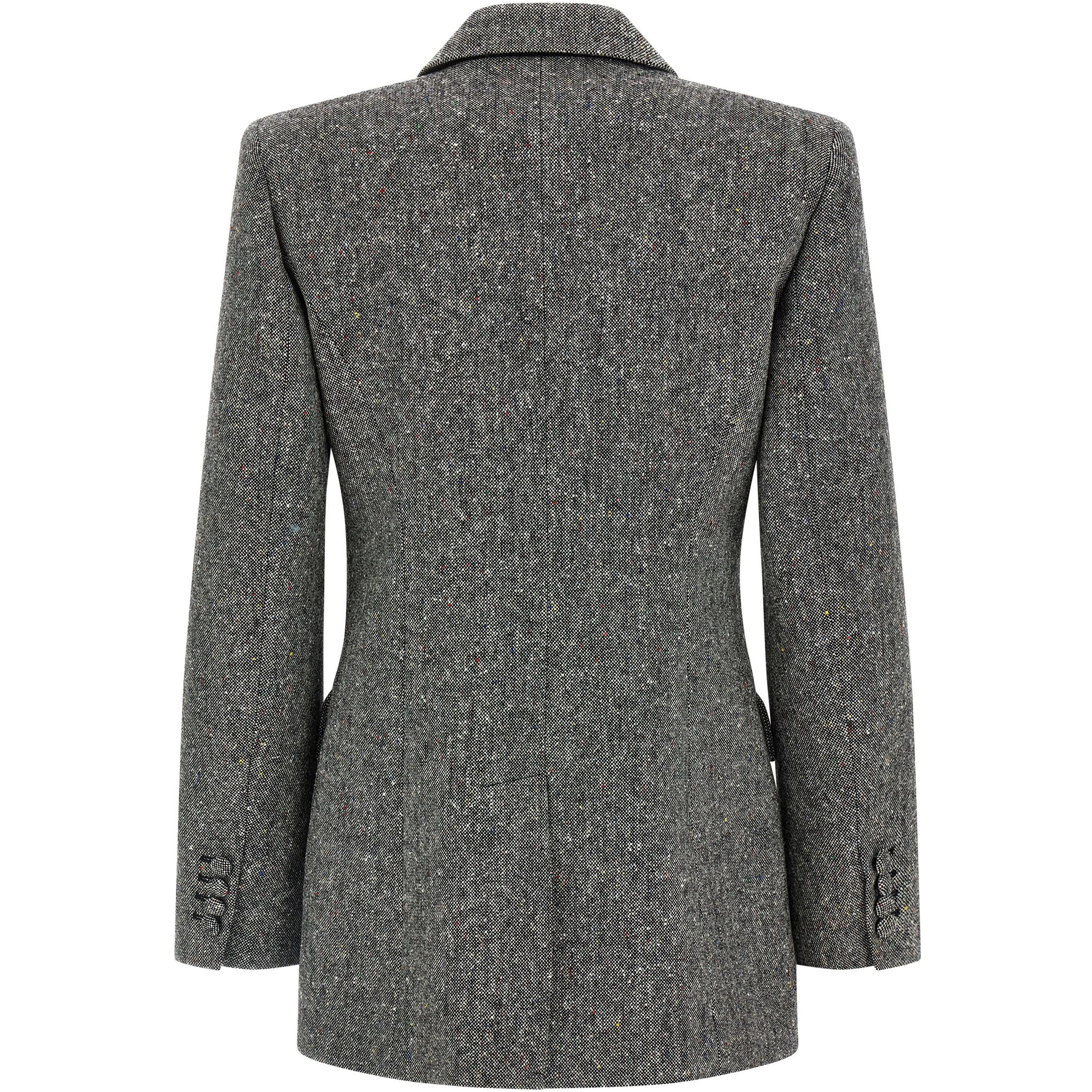 Gray Virgin Wool Blazer