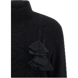 Black Virgin Wool Cardigan