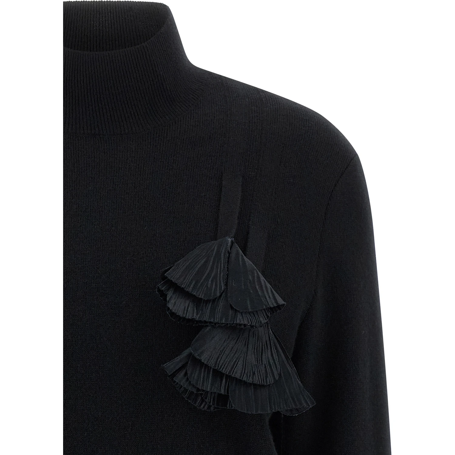 Black Virgin Wool Cardigan