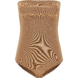 Beige Viscose Bodysuit