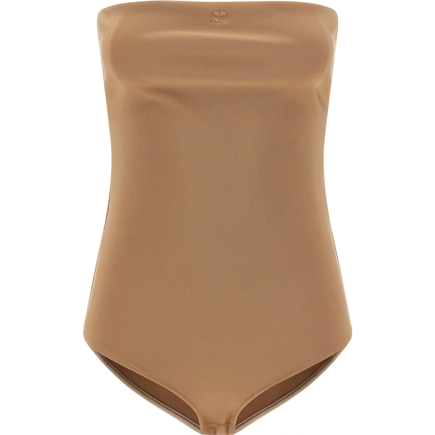 Beige Viscose Bodysuit