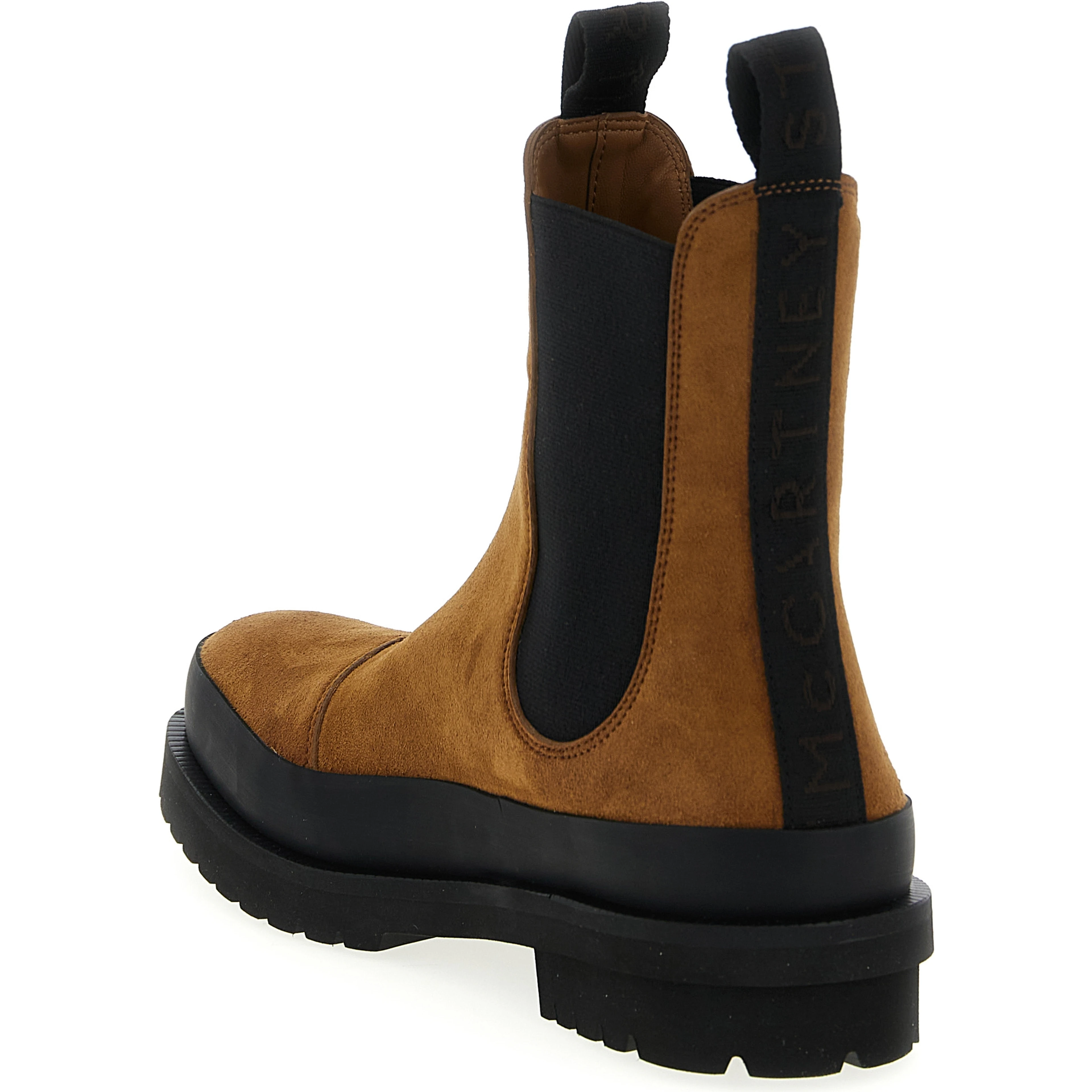 Brown Viscose Ankle Boots