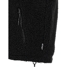 Black Polyester Sleeveless Jacket