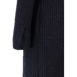 Blue Virgin Wool Coat