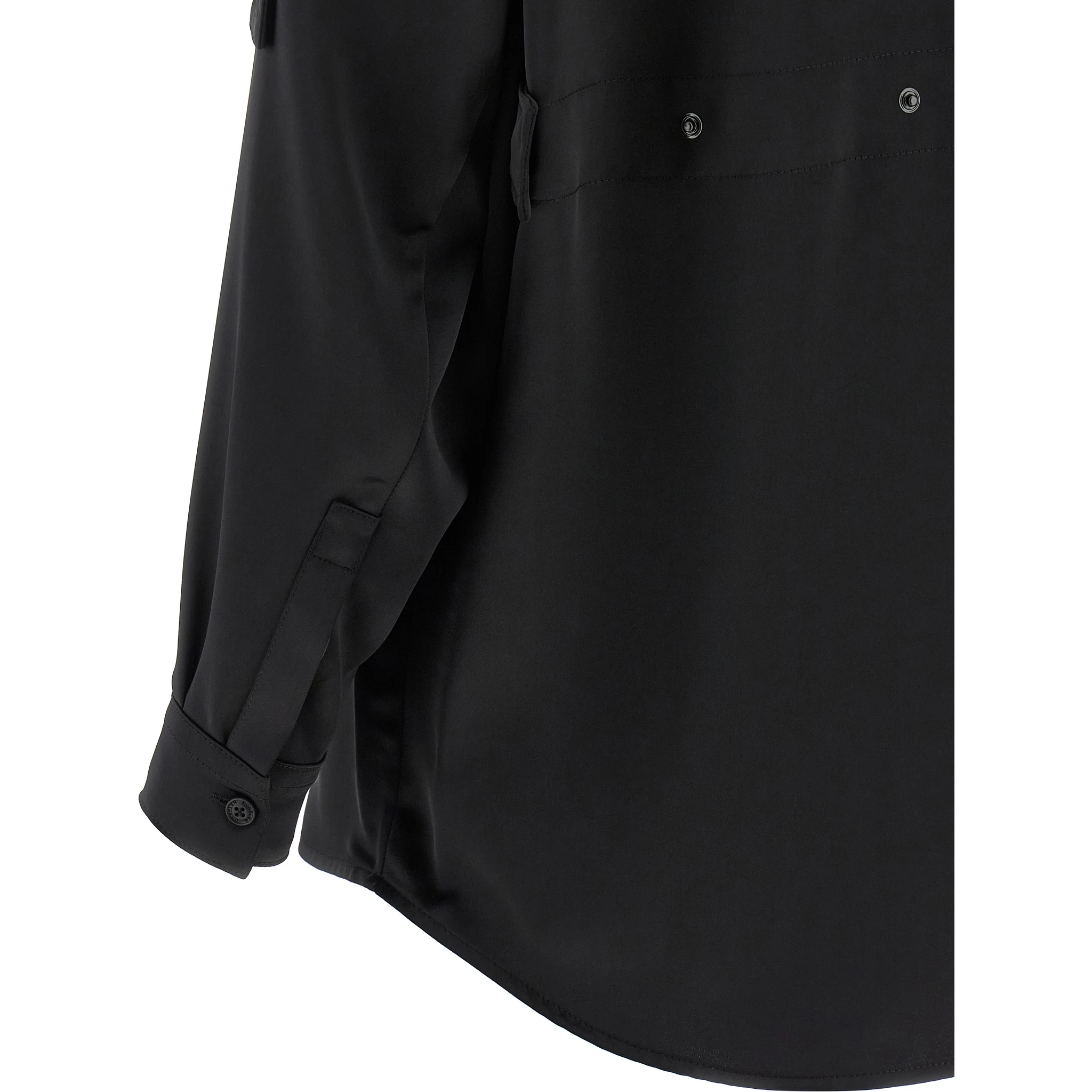 Black Polyester Blouse
