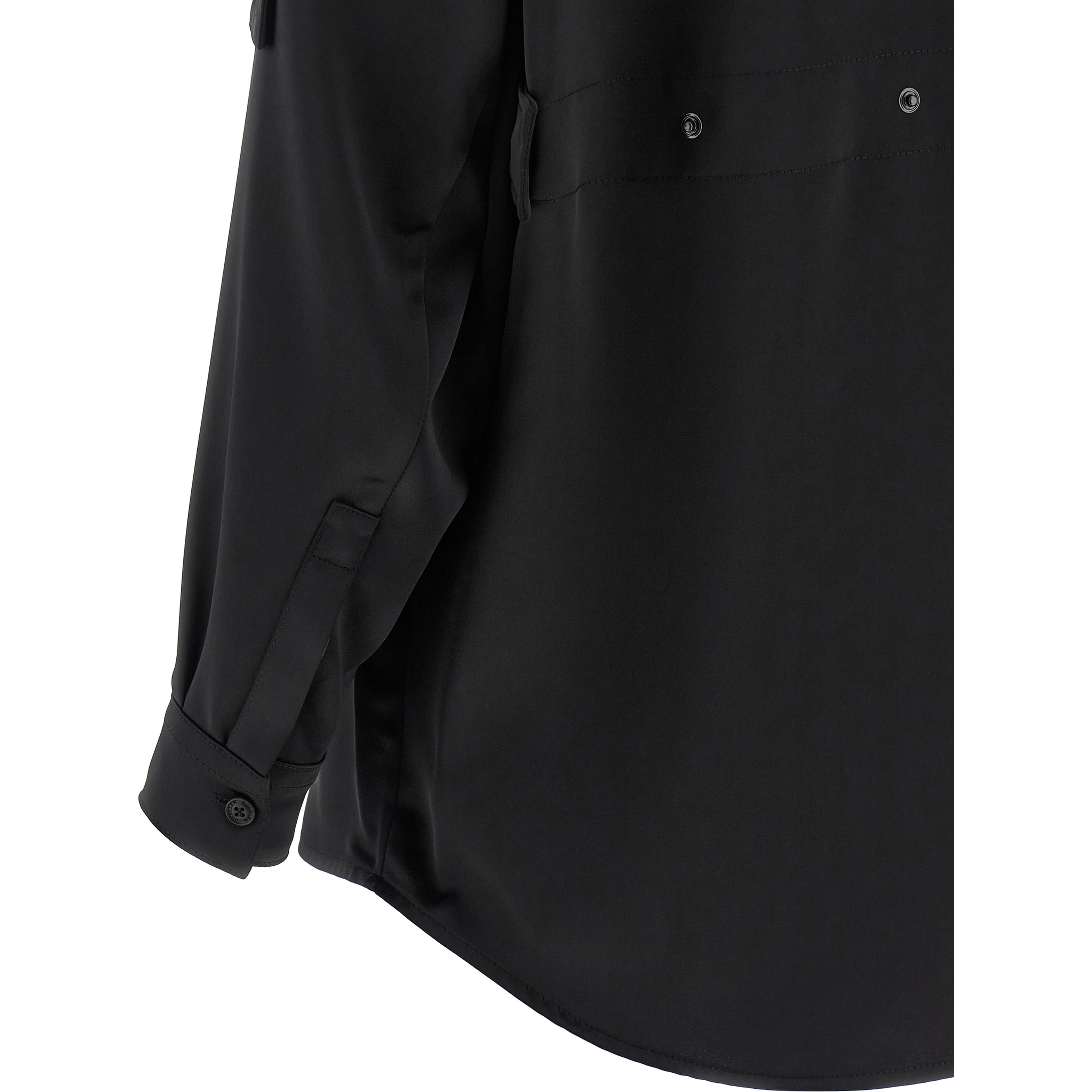 Black Polyester Blouse