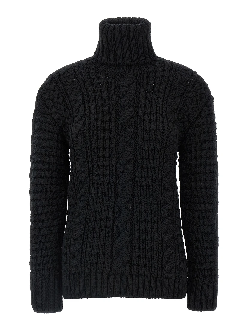 Black Virgin Wool Cardigan
