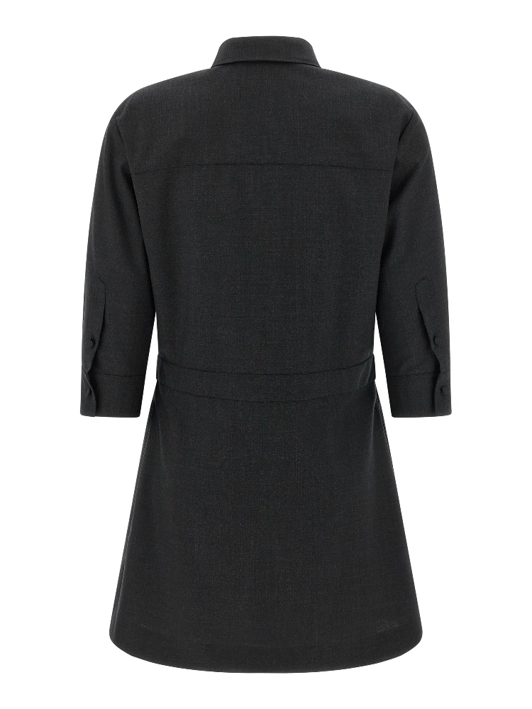 Gray Wool Short Dress alternative