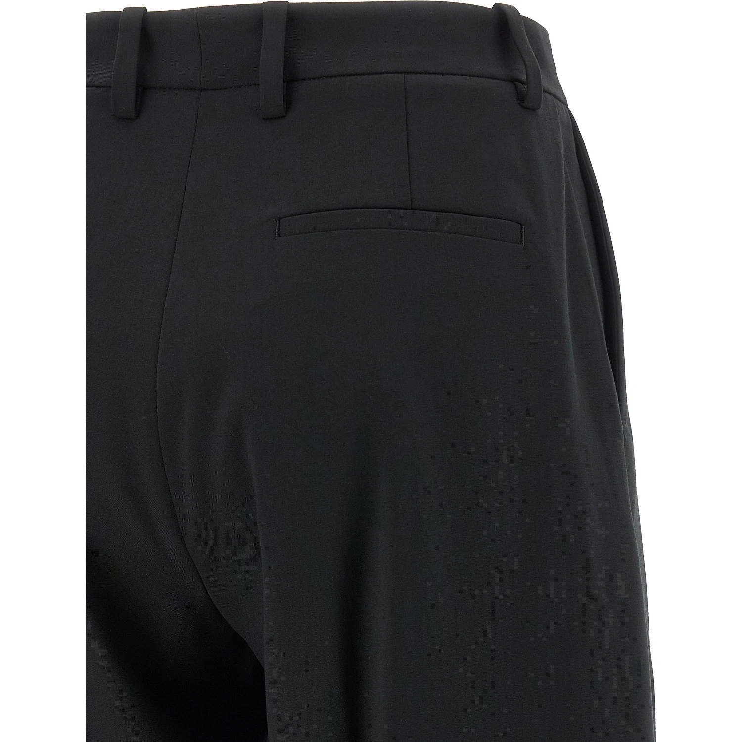 Black Polyester Dress Pants