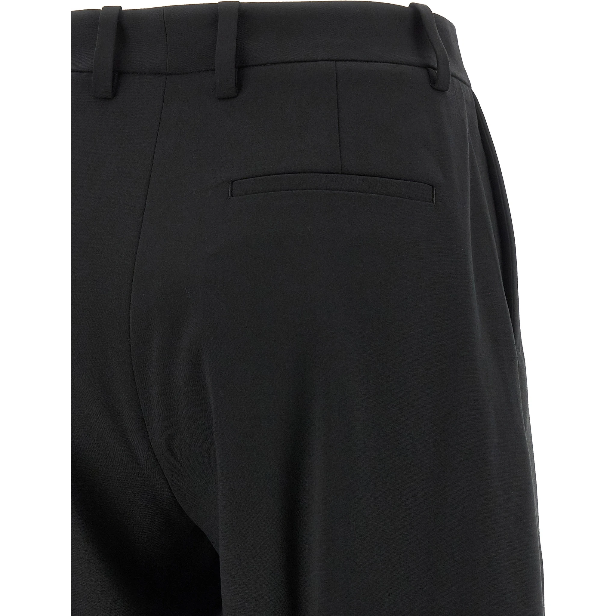 Black Polyester Dress Pants