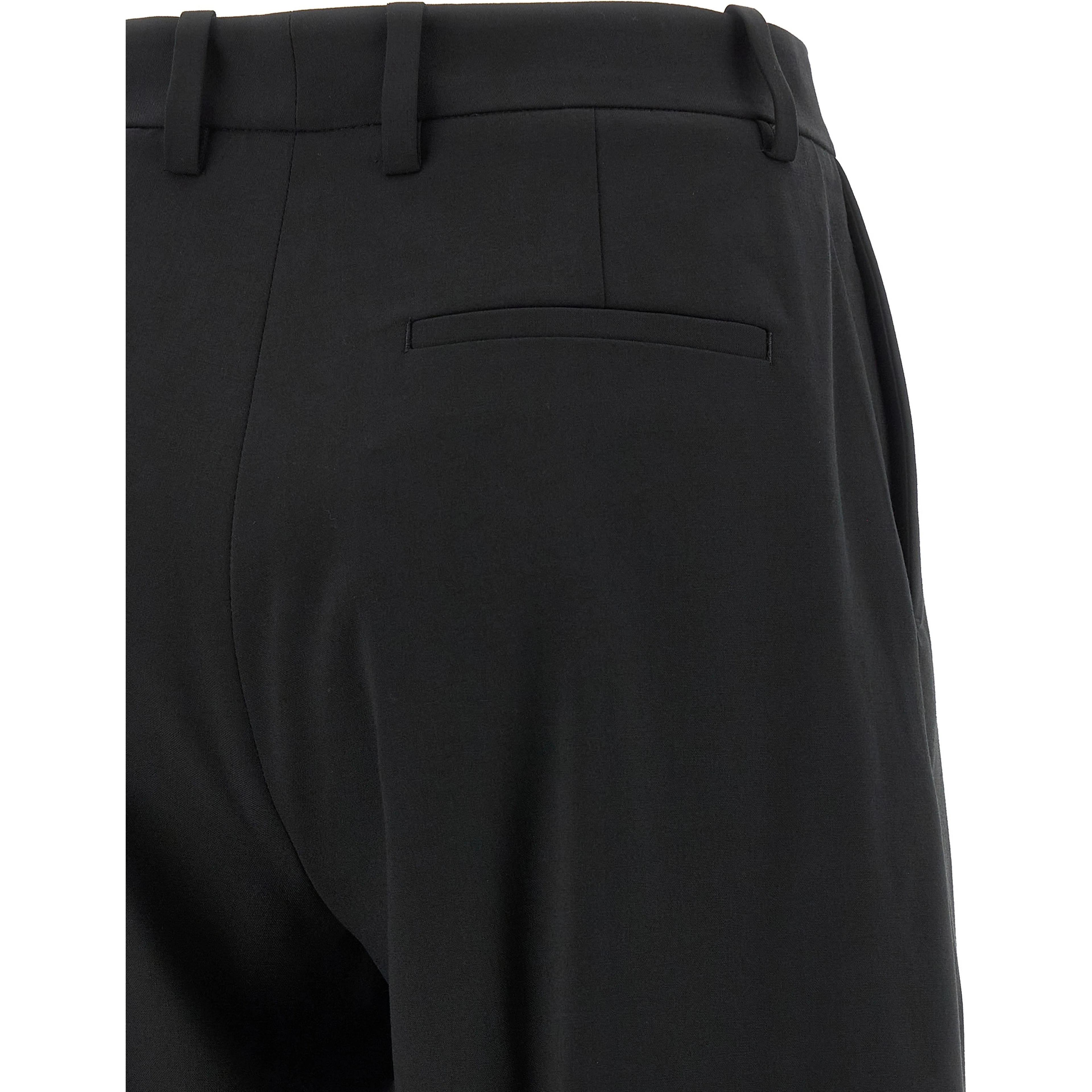 Black Polyester Dress Pants