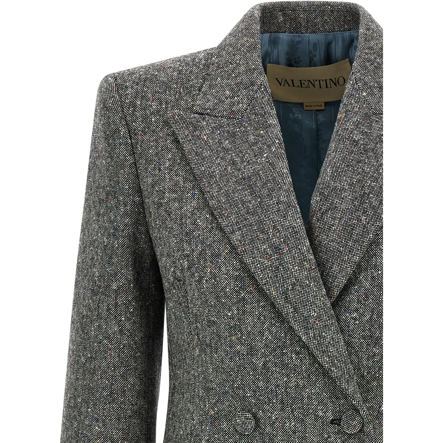 Gray Virgin Wool Blazer