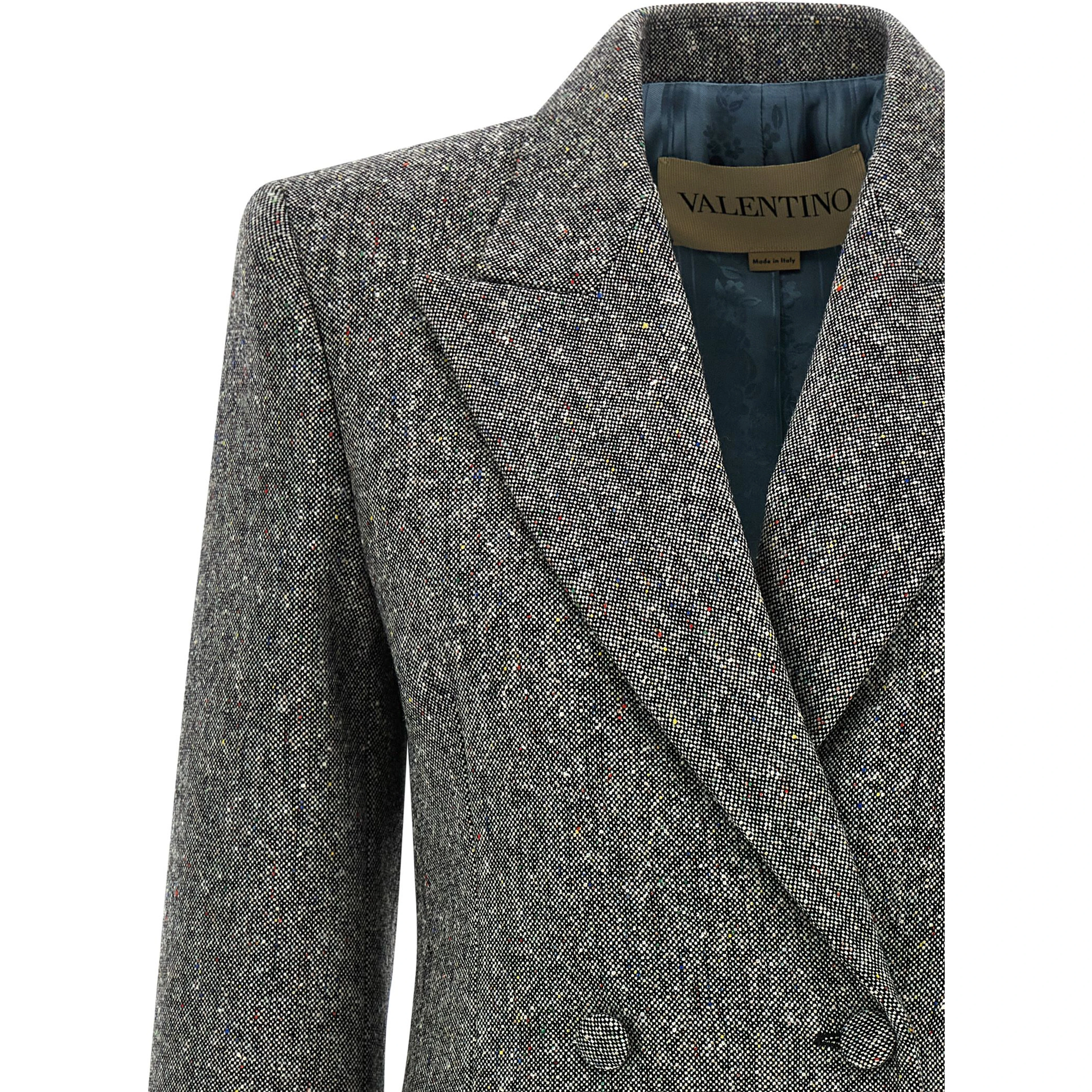 Gray Virgin Wool Blazer