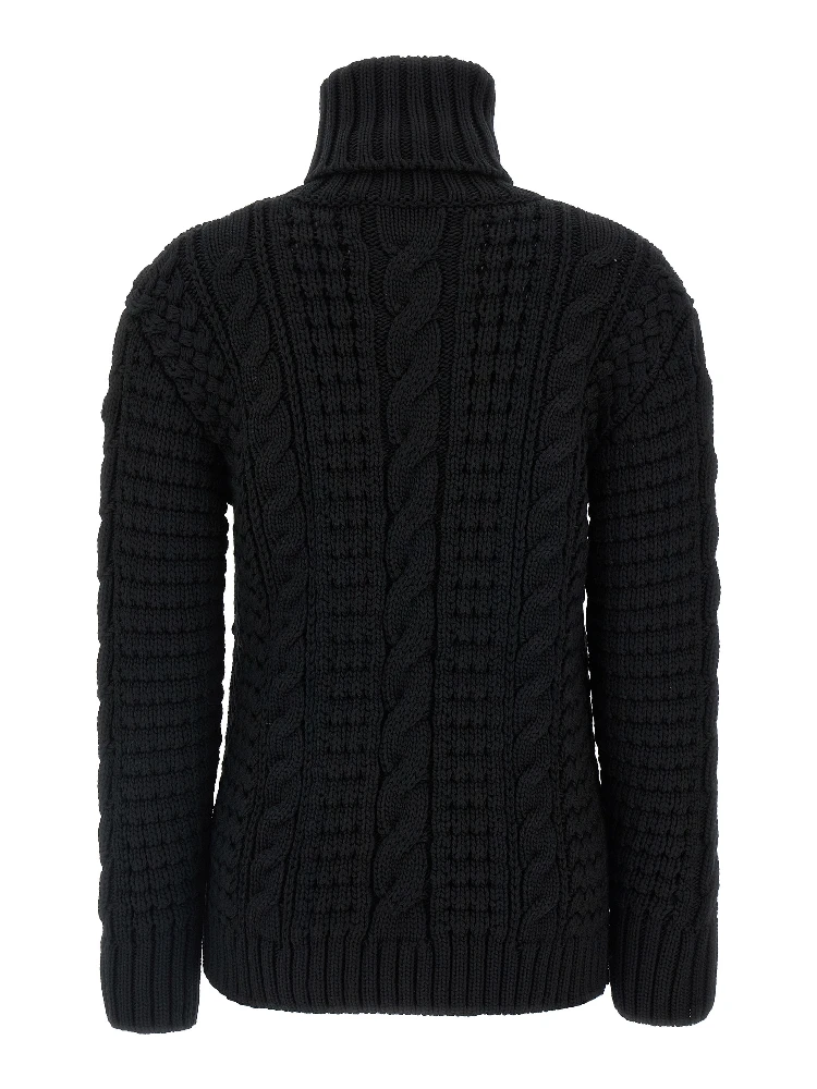 Black Virgin Wool Cardigan alternative
