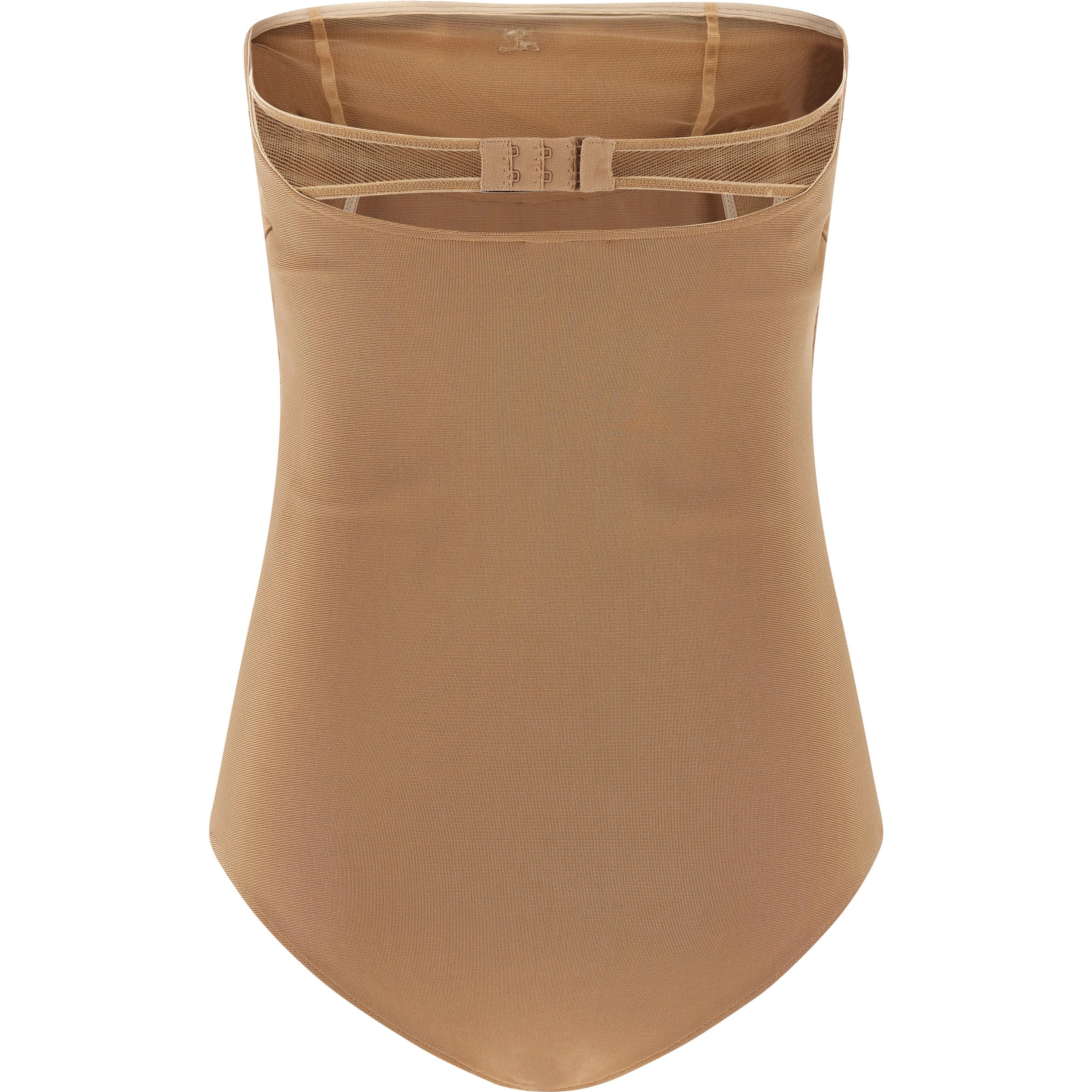 Beige Viscose Bodysuit