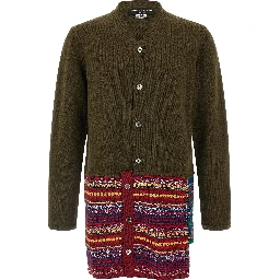 Bicolor Wool Cardigan