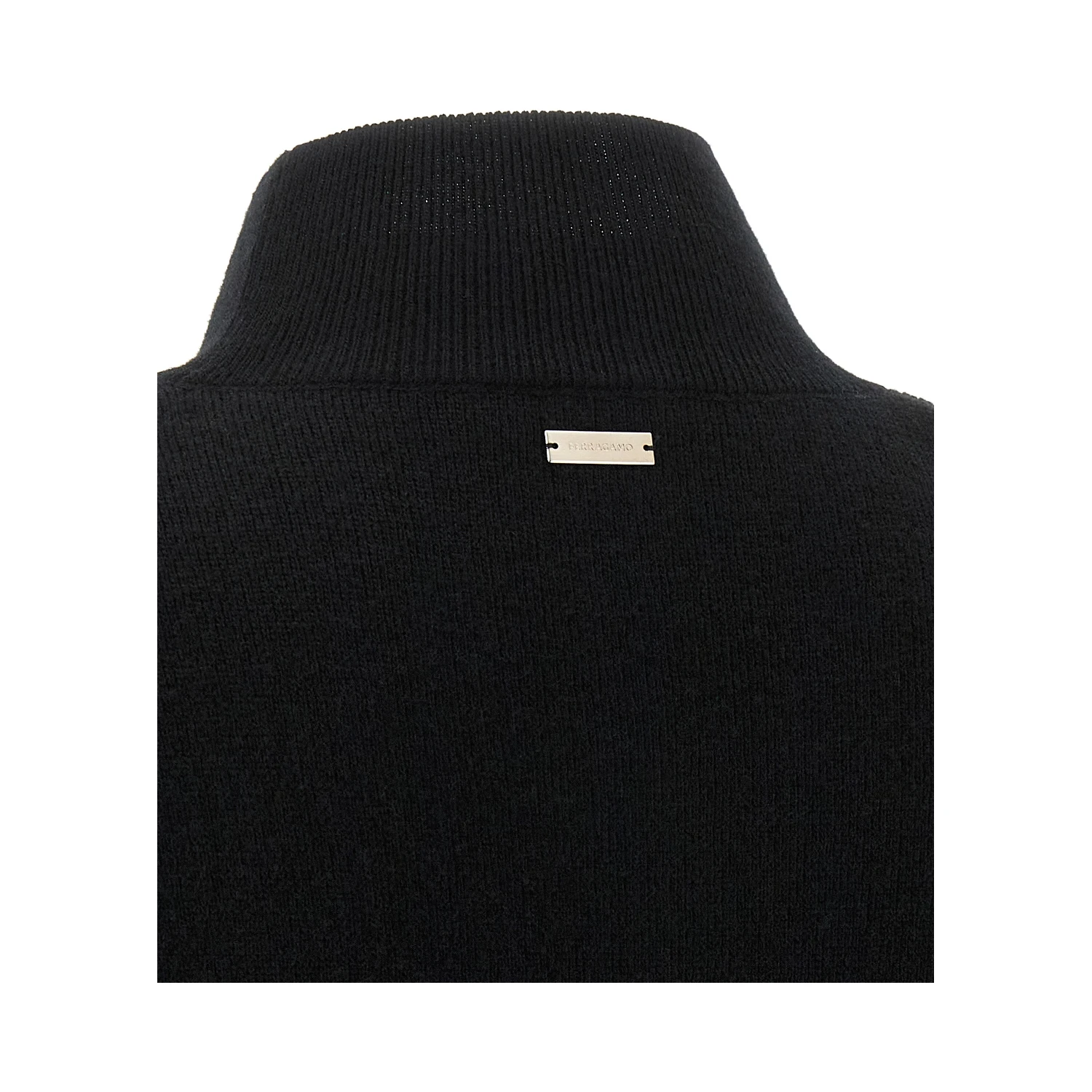 Black Virgin Wool Cardigan