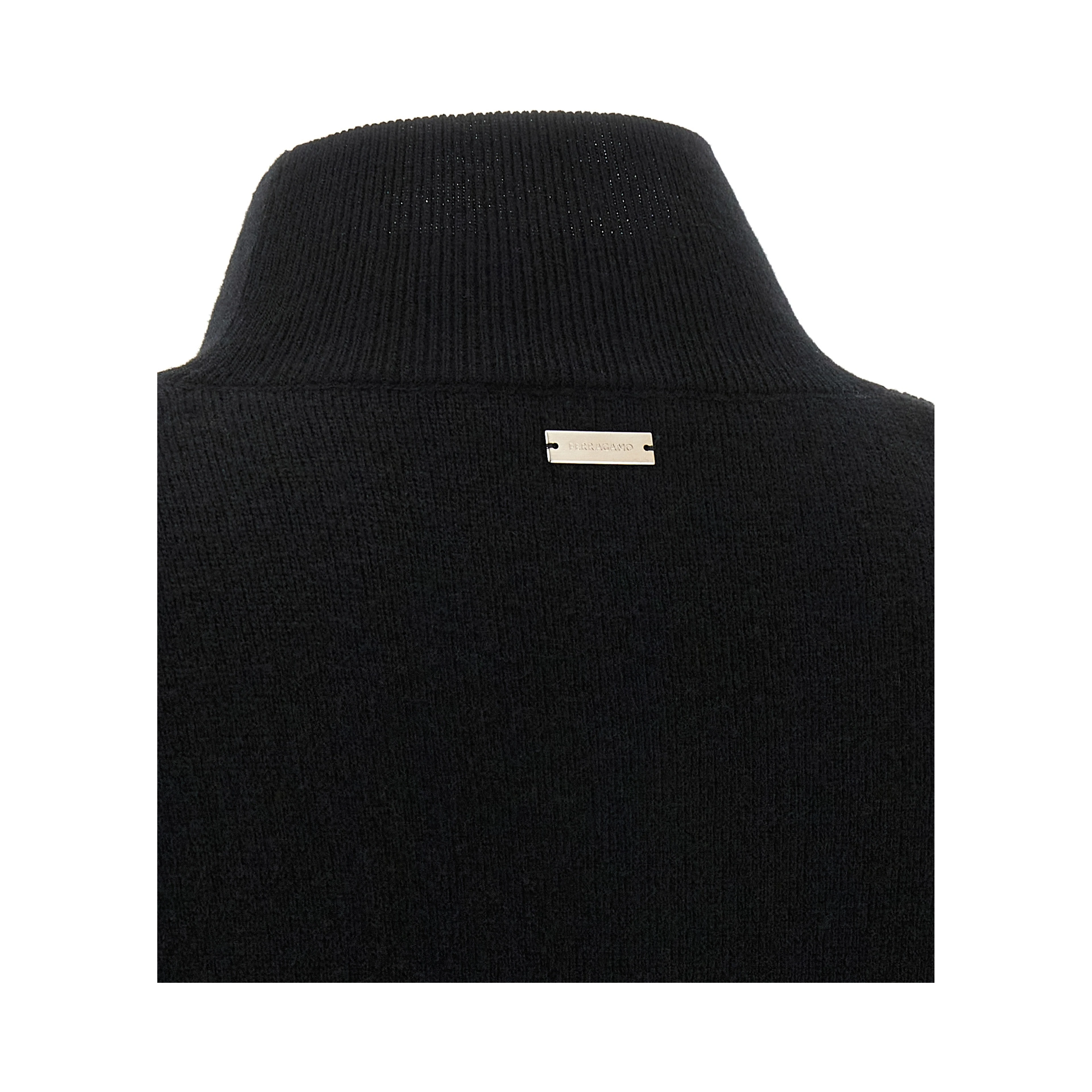 Black Virgin Wool Cardigan
