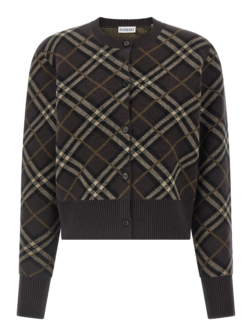 Brown Wool Cardigan