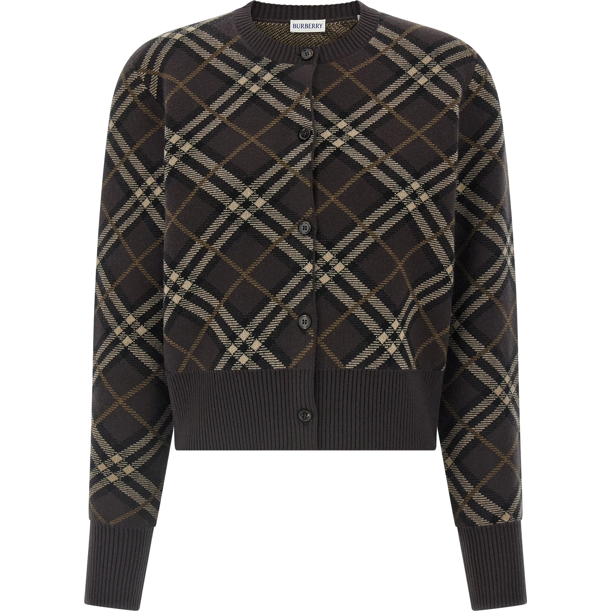 Brown Wool Cardigan