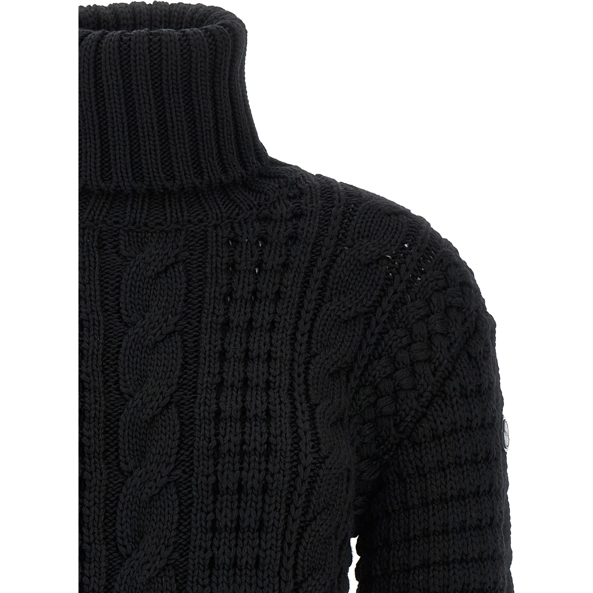Black Virgin Wool Cardigan