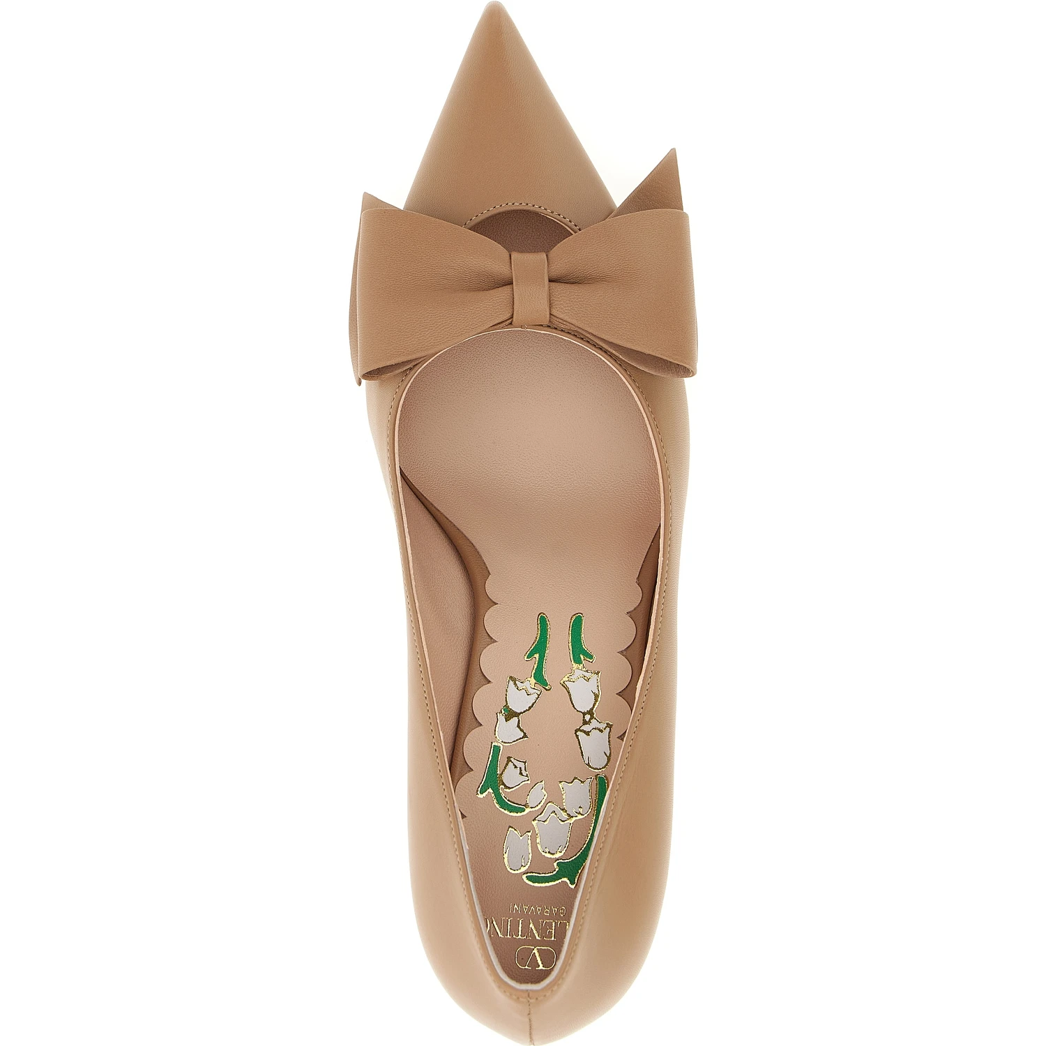 Multicolor Calfskin Mid Heel Pumps