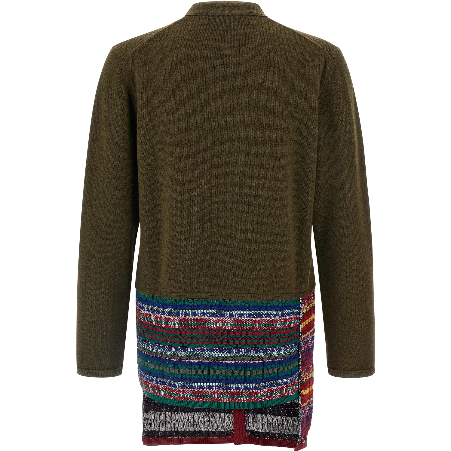 Bicolor Wool Cardigan