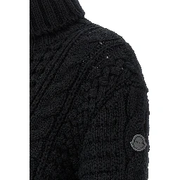 Black Virgin Wool Cardigan