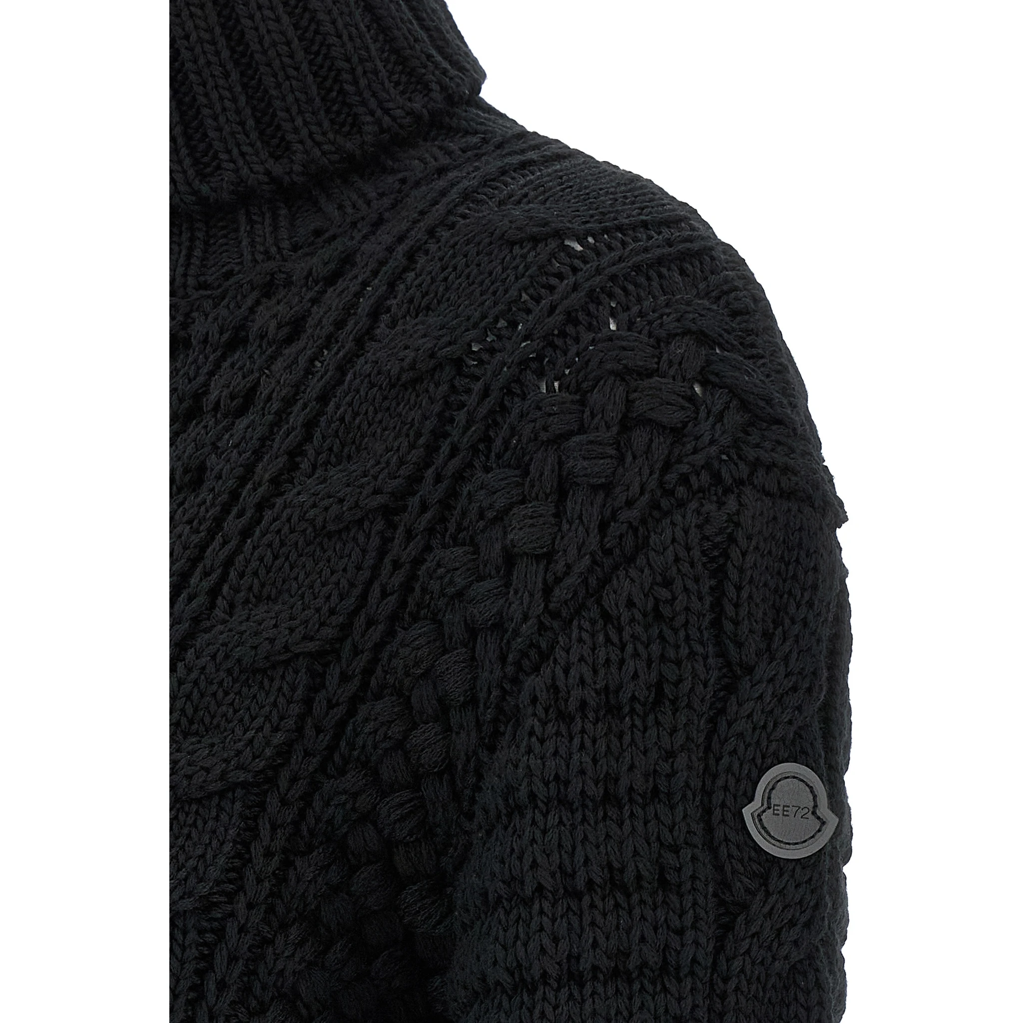 Black Virgin Wool Cardigan