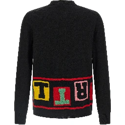 Black Acetate Cardigan