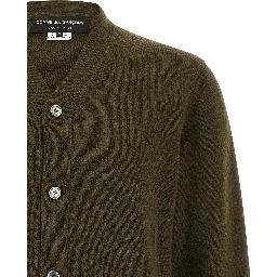Bicolor Wool Cardigan