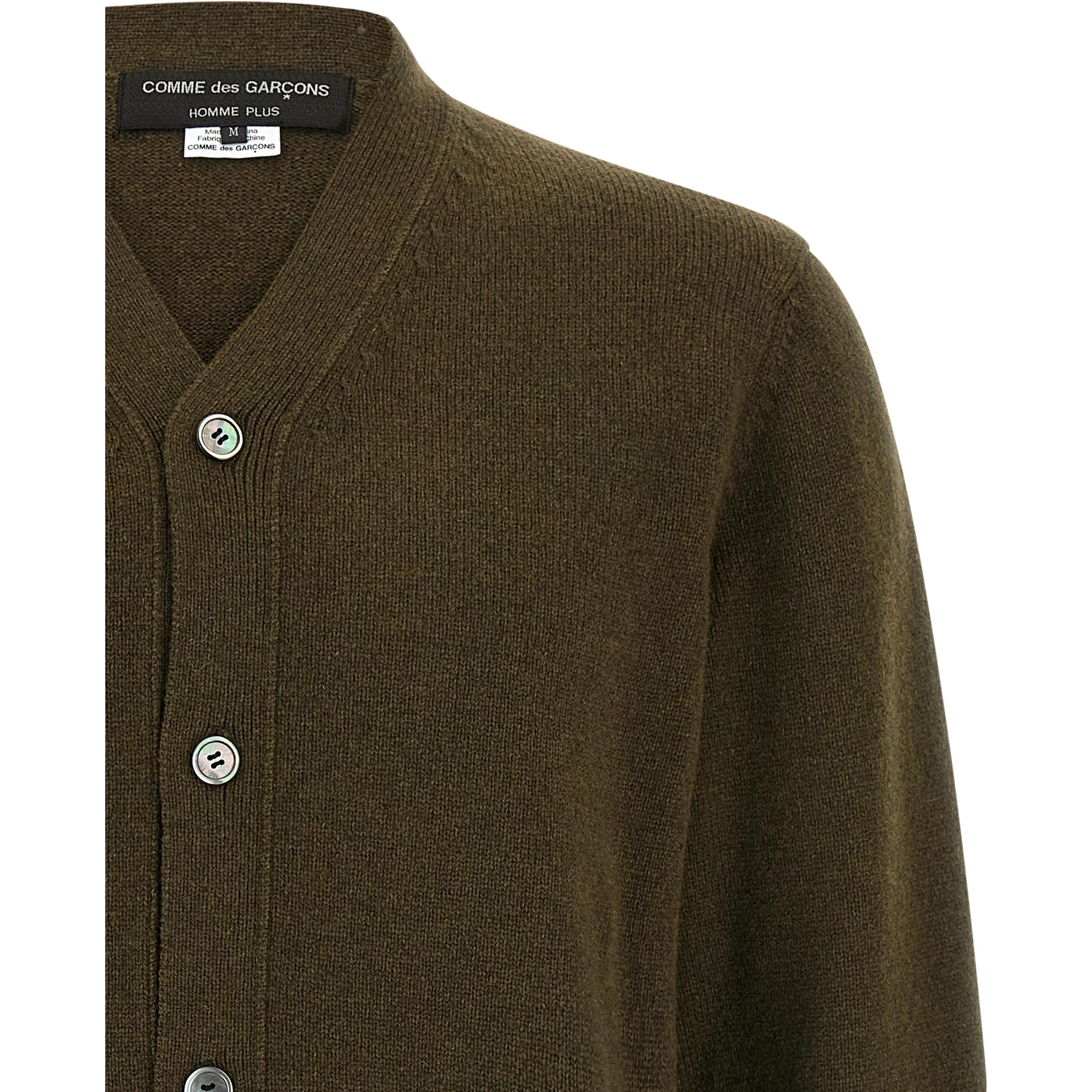 Bicolor Wool Cardigan