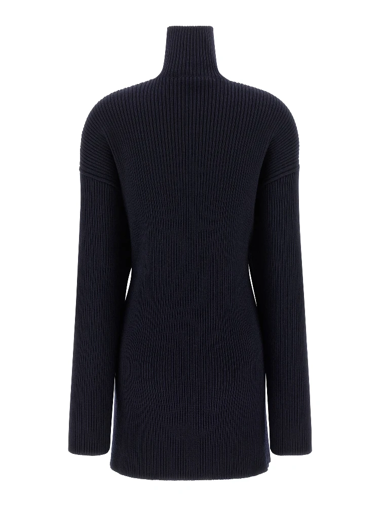 Blue Wool Short Dress alternative
