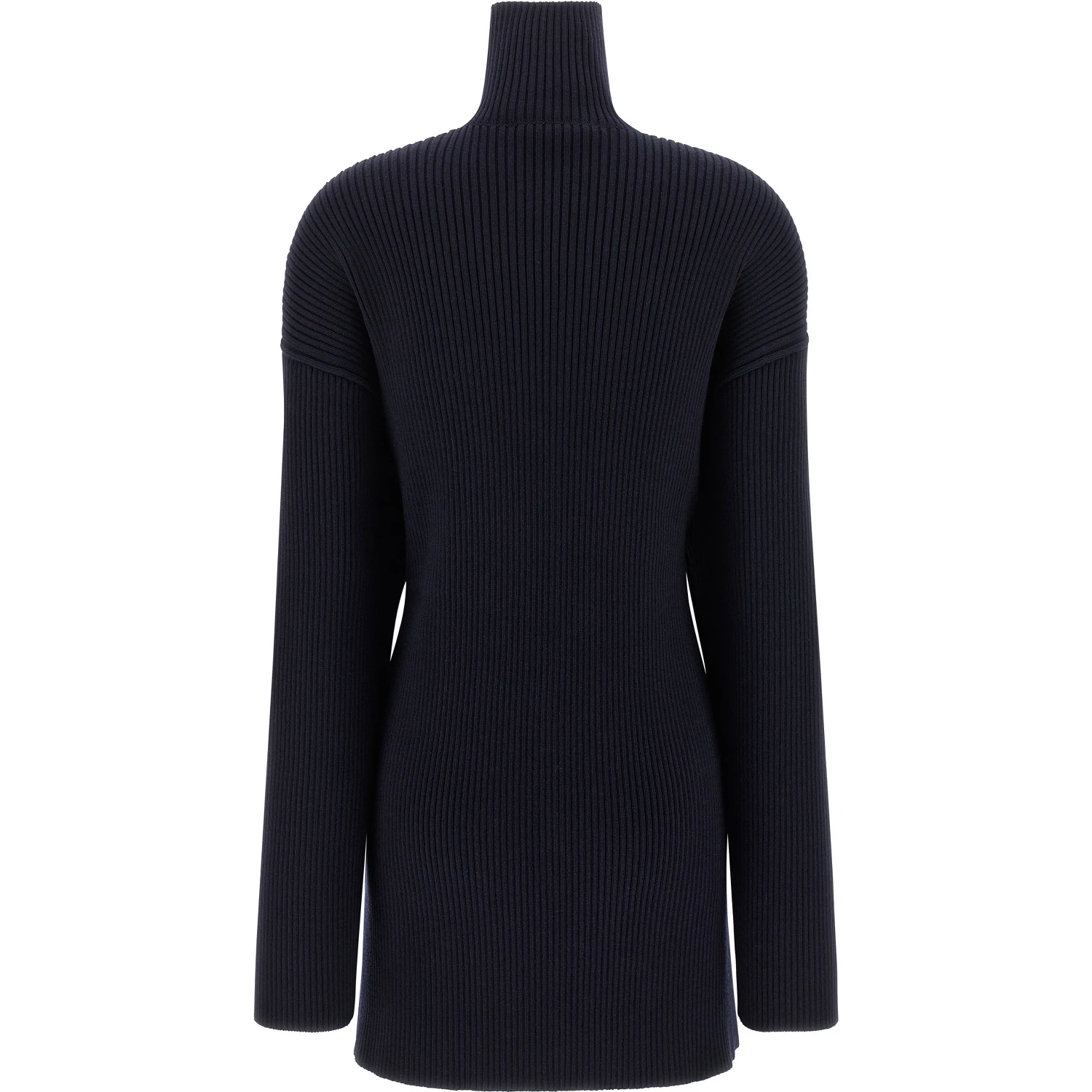 Blue Wool Short Dress