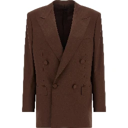 Brown Virgin Wool Blazer