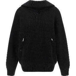 Black Cotton Cardigan