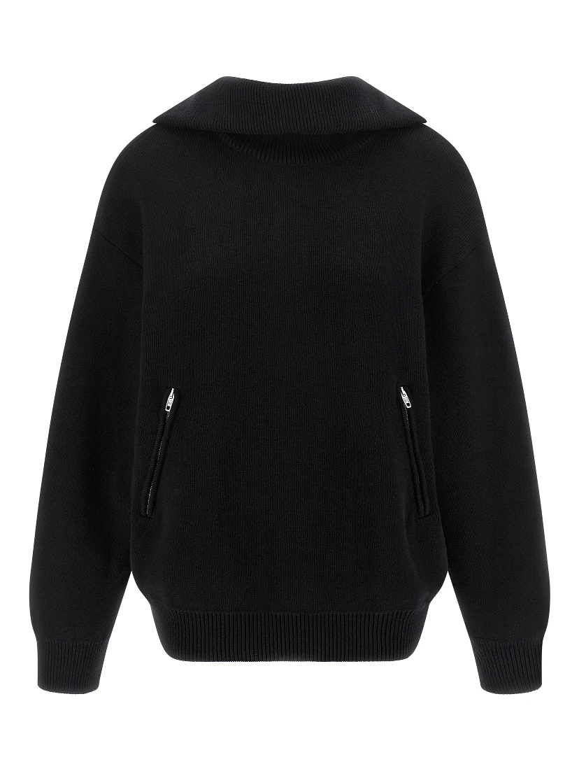 Black Cotton Cardigan
