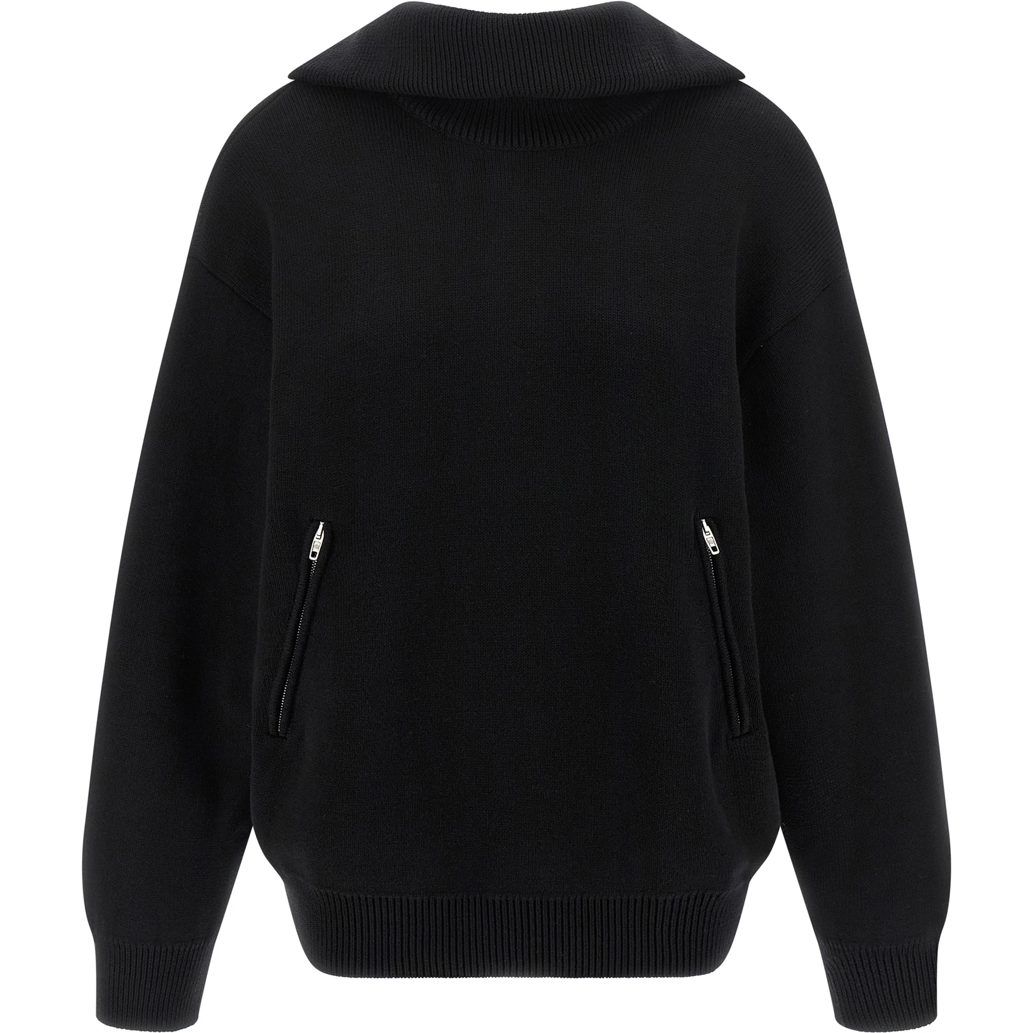 Black Cotton Cardigan