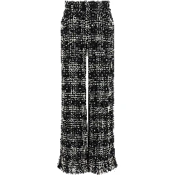 Bicolor Cotton Casual Pants