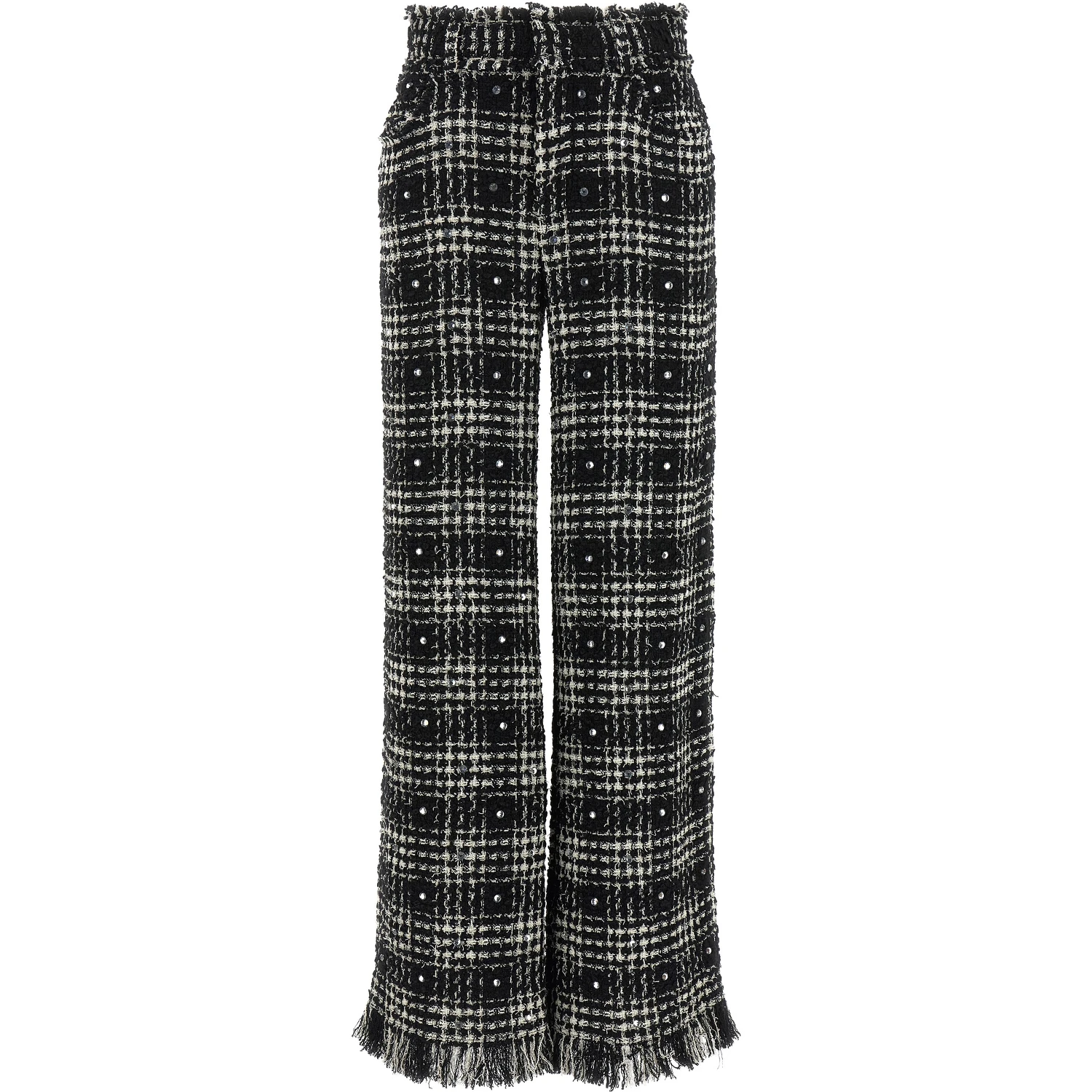 Bicolor Cotton Casual Pants