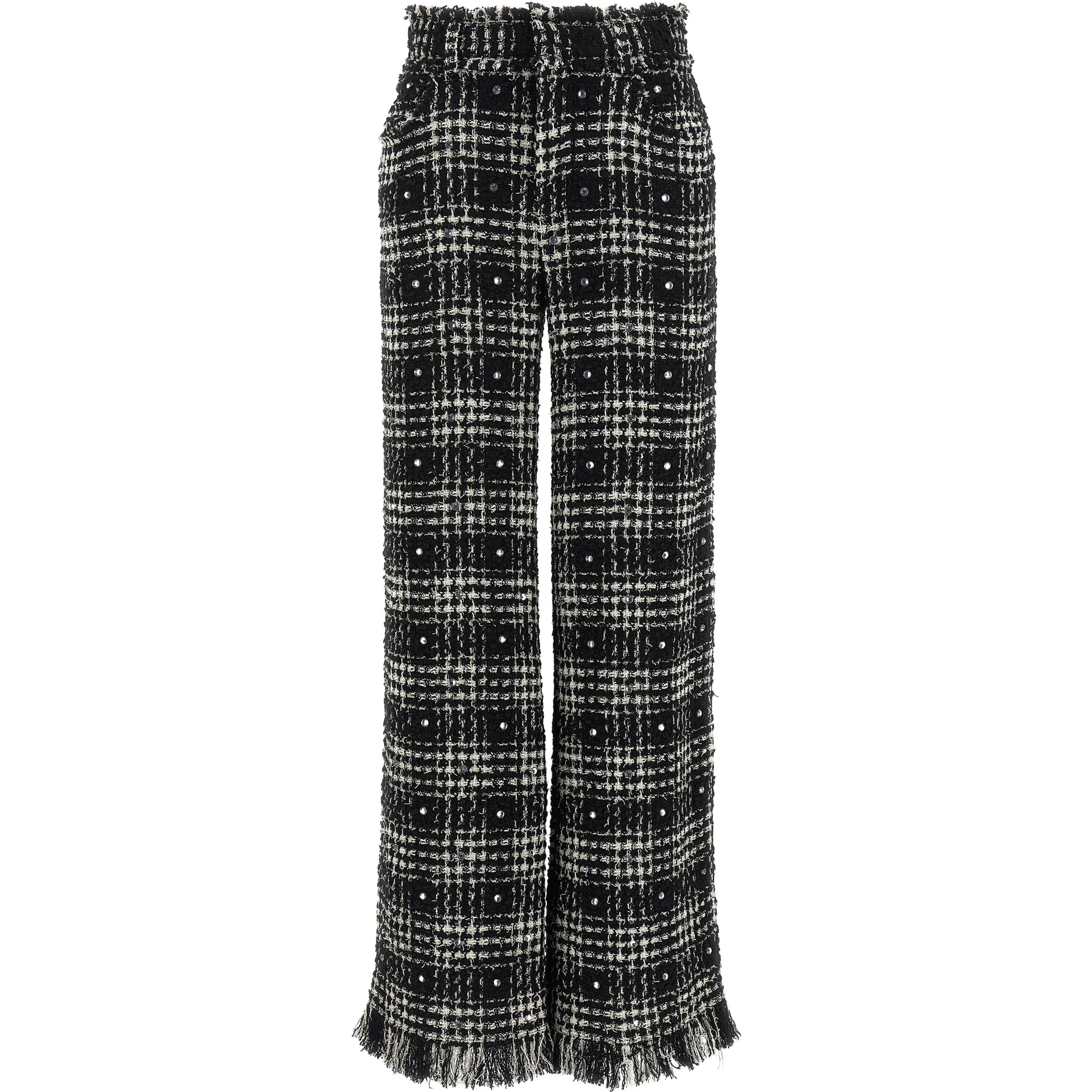 Bicolor Cotton Casual Pants
