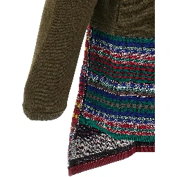 Bicolor Wool Cardigan
