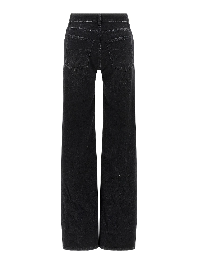 Black Cotton Flared Jeans alternative