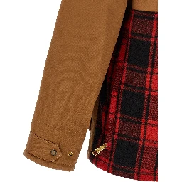 Brown Cotton Shell Jacket