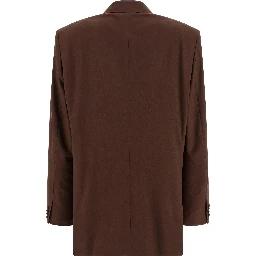 Brown Virgin Wool Blazer