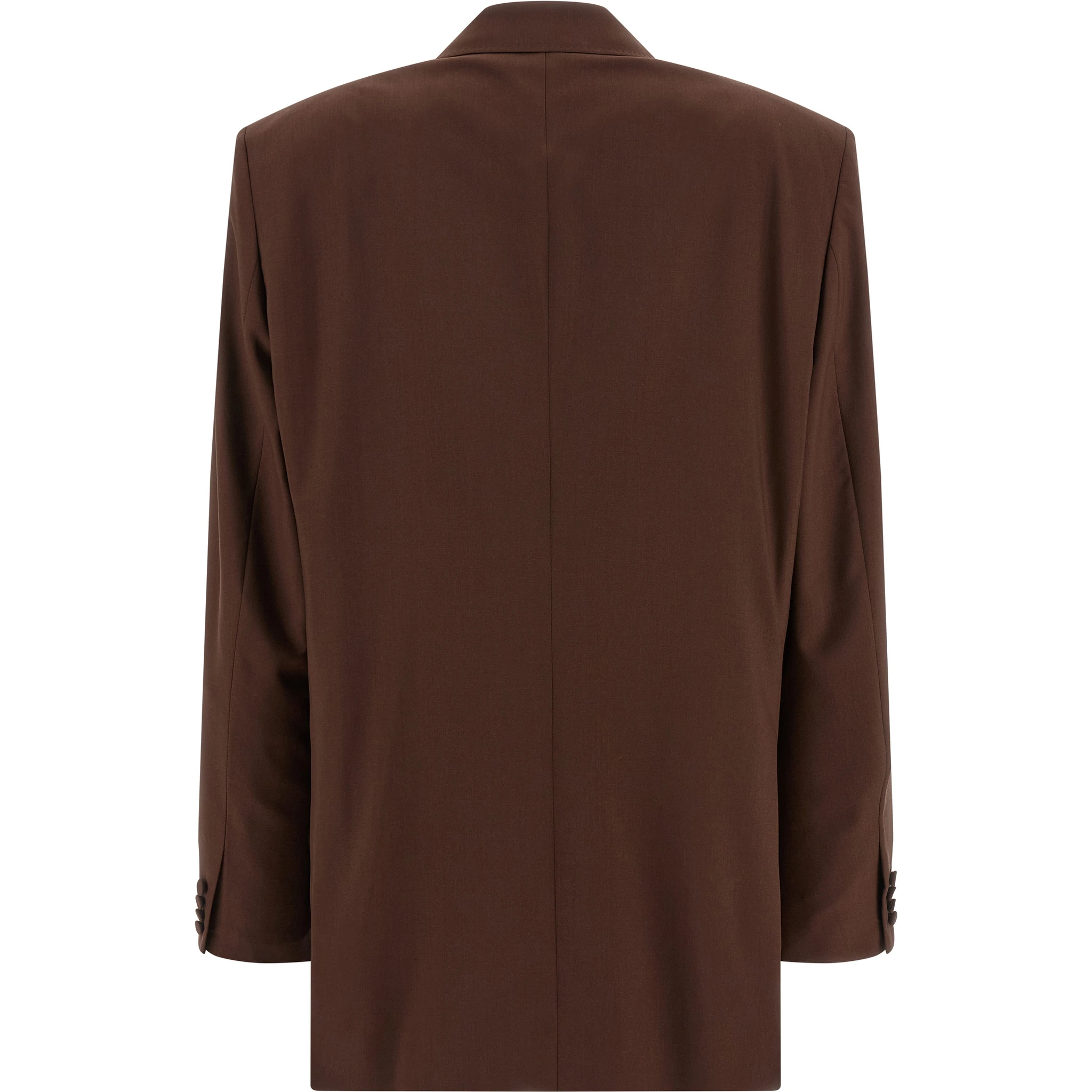 Brown Virgin Wool Blazer