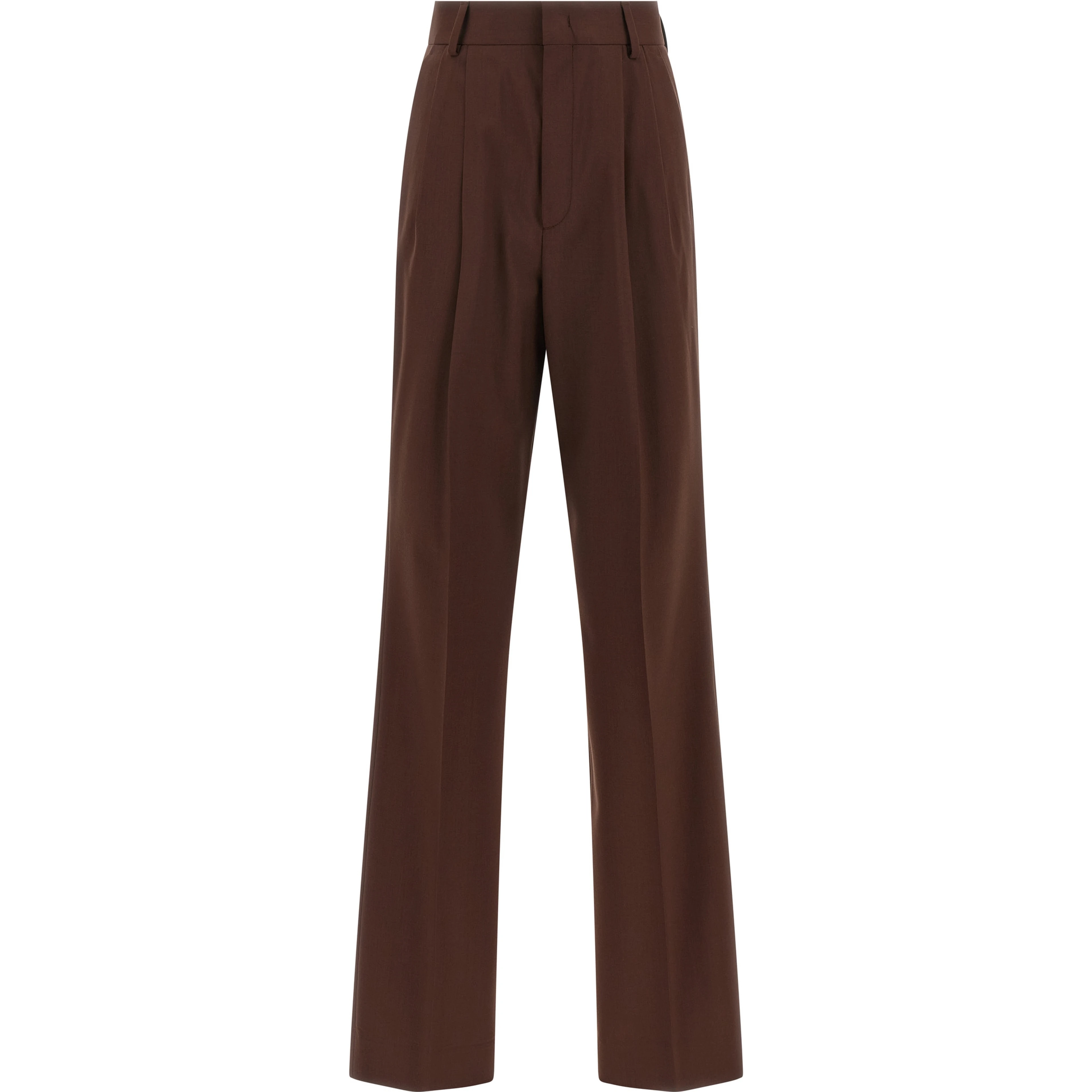Brown Wool Dress Pants