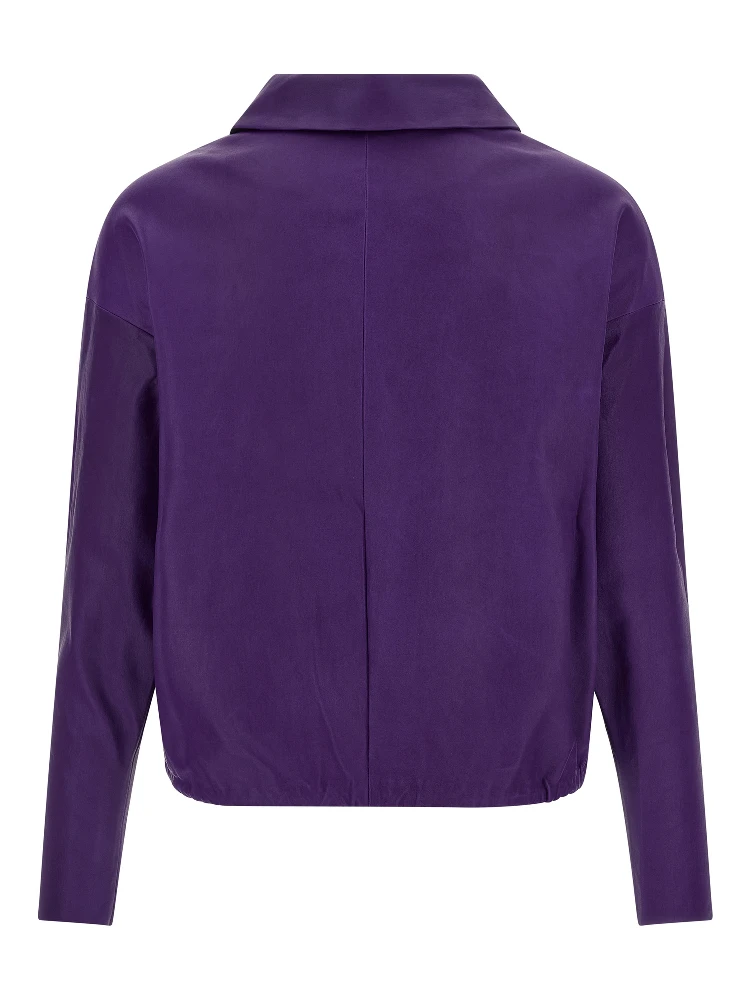 Purple Lamb Leather Blouse alternative