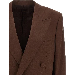 Brown Virgin Wool Blazer